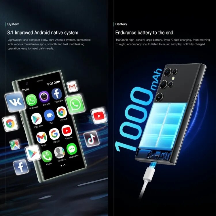 SOYES s23 Pro Android Mini 4G Smartphone 3.0-inch Dual SIM Dual standby HD Mini Phone